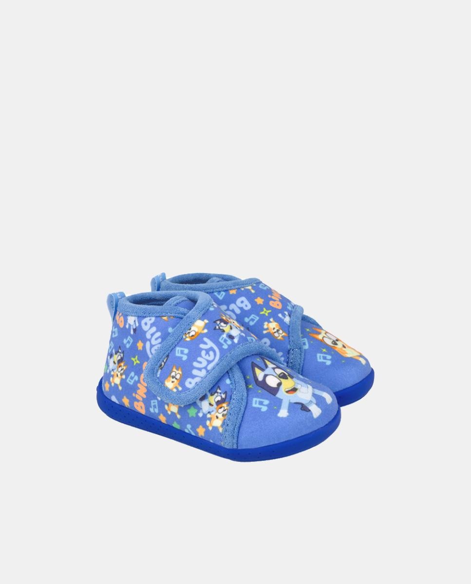 Pantufas barefoot Bluey  com fecho de velcro Azul-5