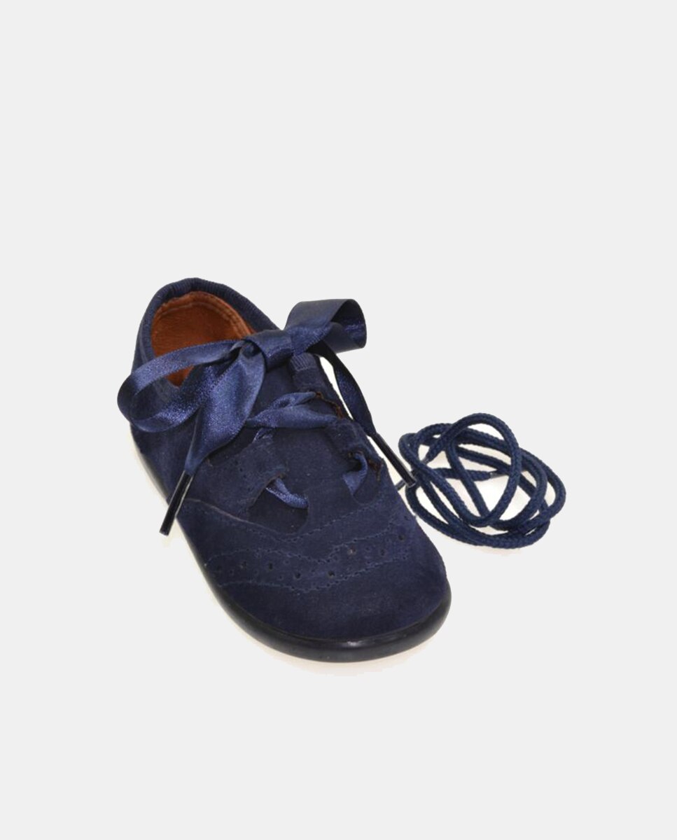 Imagem 0 de Sapatos de Atacadores de Bebé com Detalhe Wingtip e em Pele