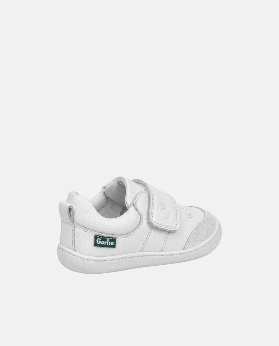 Sapatos Respeitadores Fabricados em Pele Branco-3
