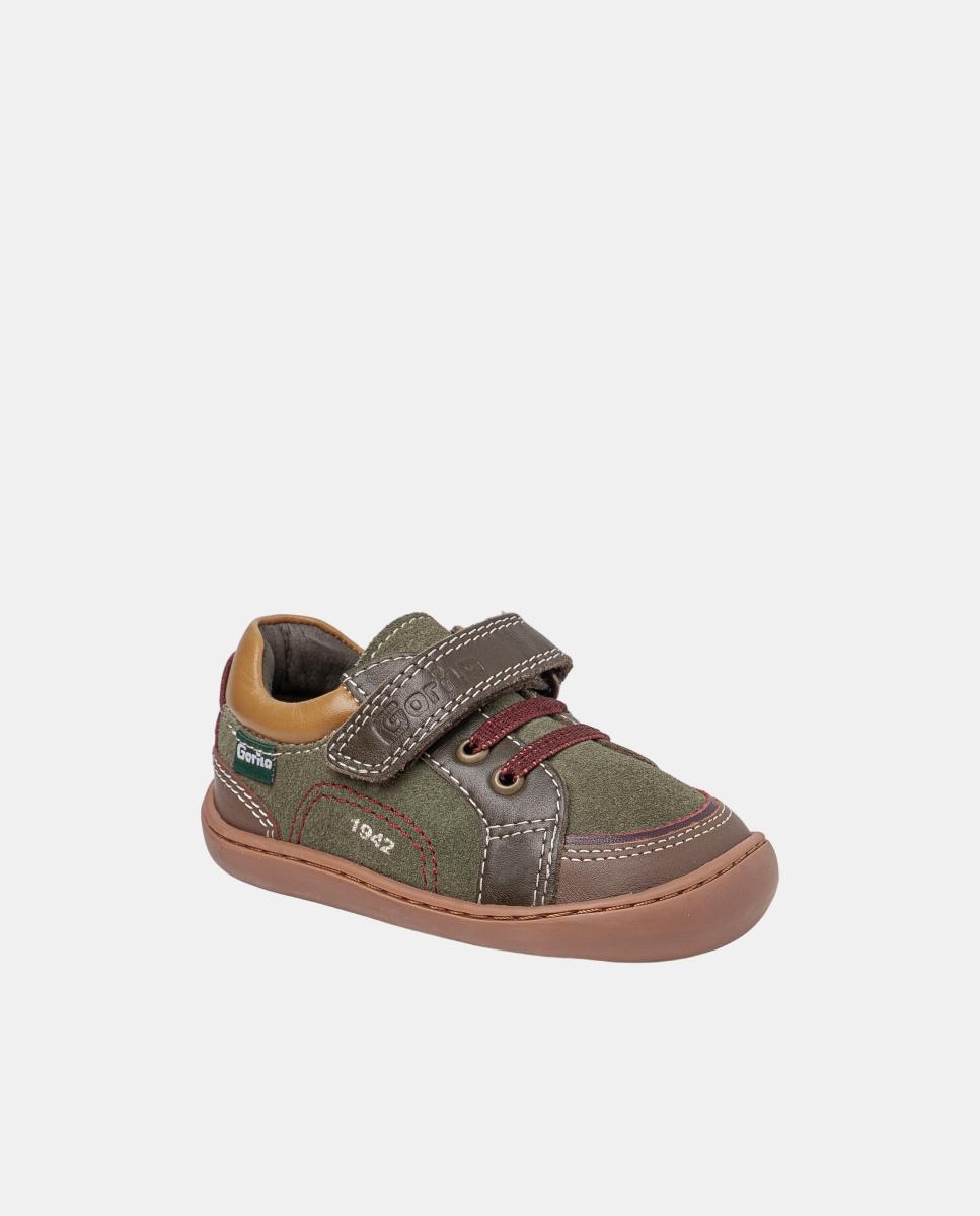 Sapatos Barefoot Respeitadores Fabricados em Pele Verde-militar-2