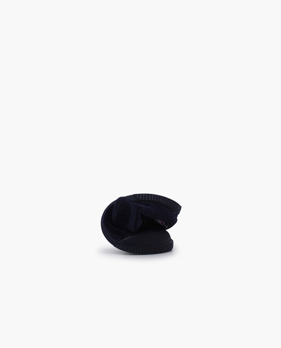 Pepitos barefoot terciopelo puntera goma - Pisamonas - Azul oscuro Azul oscuro-5