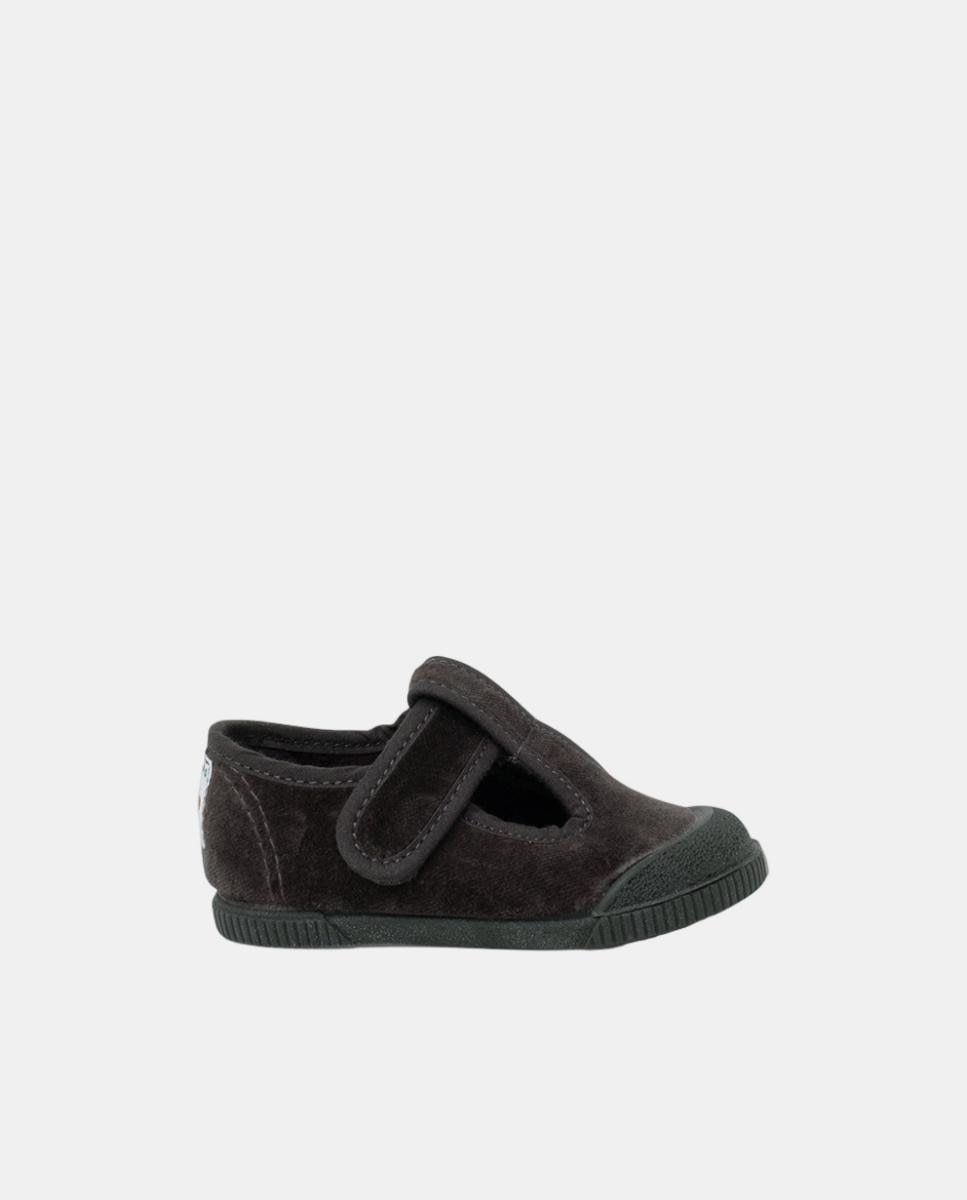 Imagen 0 de Pepitos barefoot terciopelo puntera goma Gris oscuro