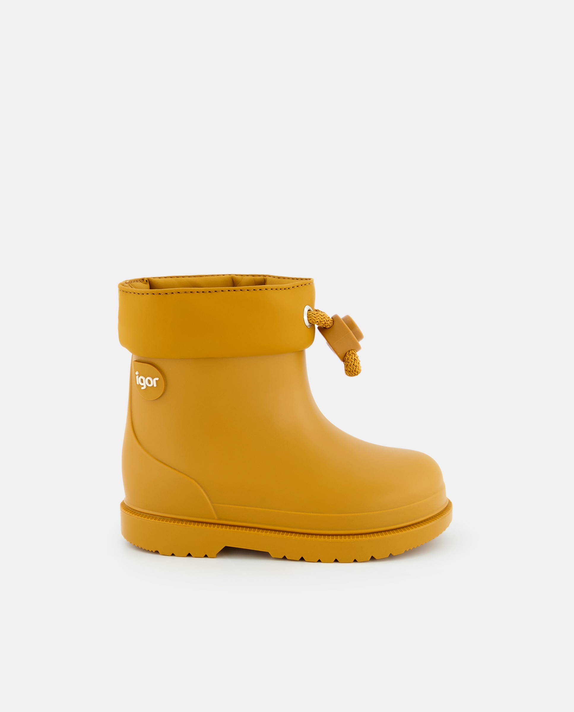 Galochas de Bebé com Acabamento Mate e Cordão Ajustável - Amarelo Igor Amarelo-1