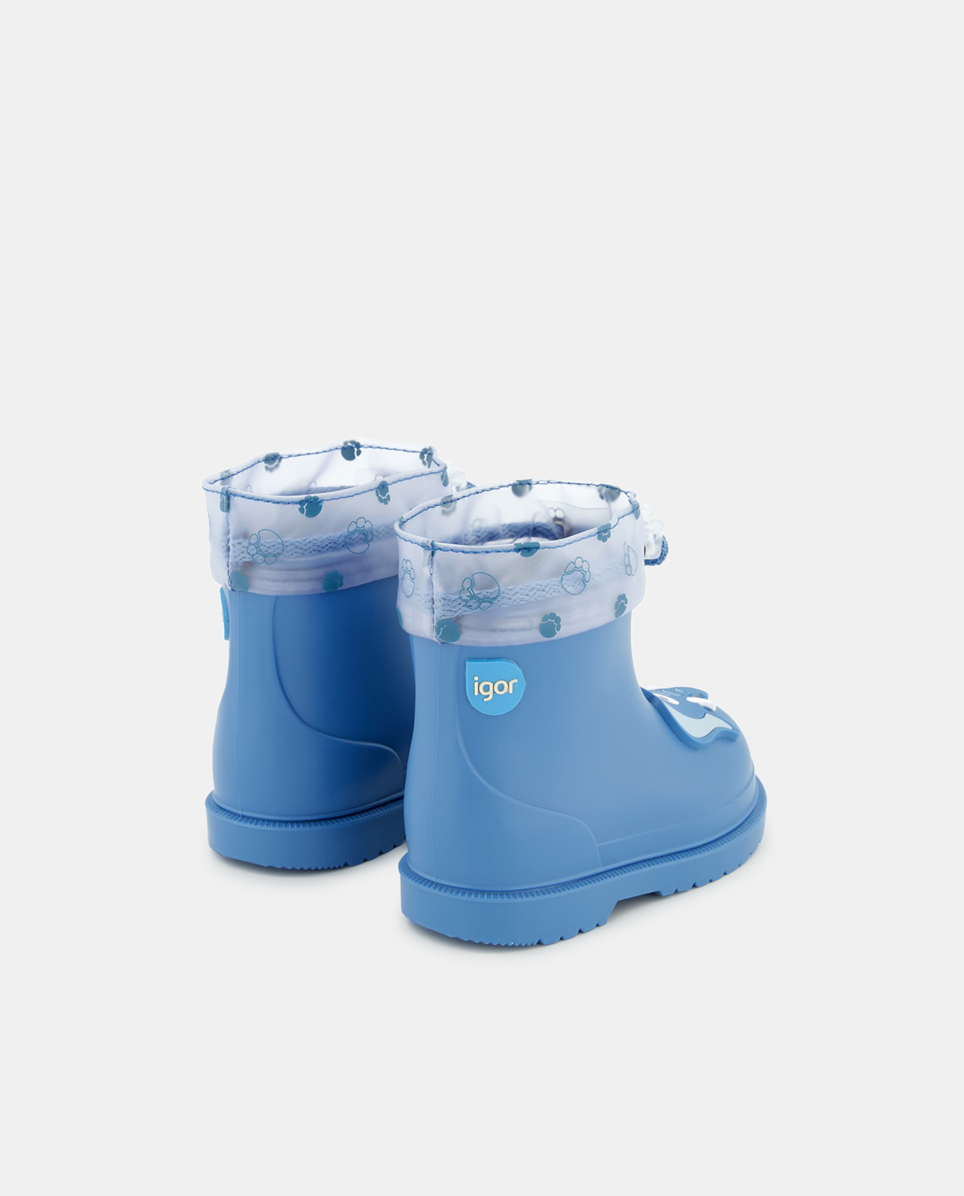 Galochas de Bebé com Cordão Ajustável e Detalhe de Elefante - Azul Igor Azul-3