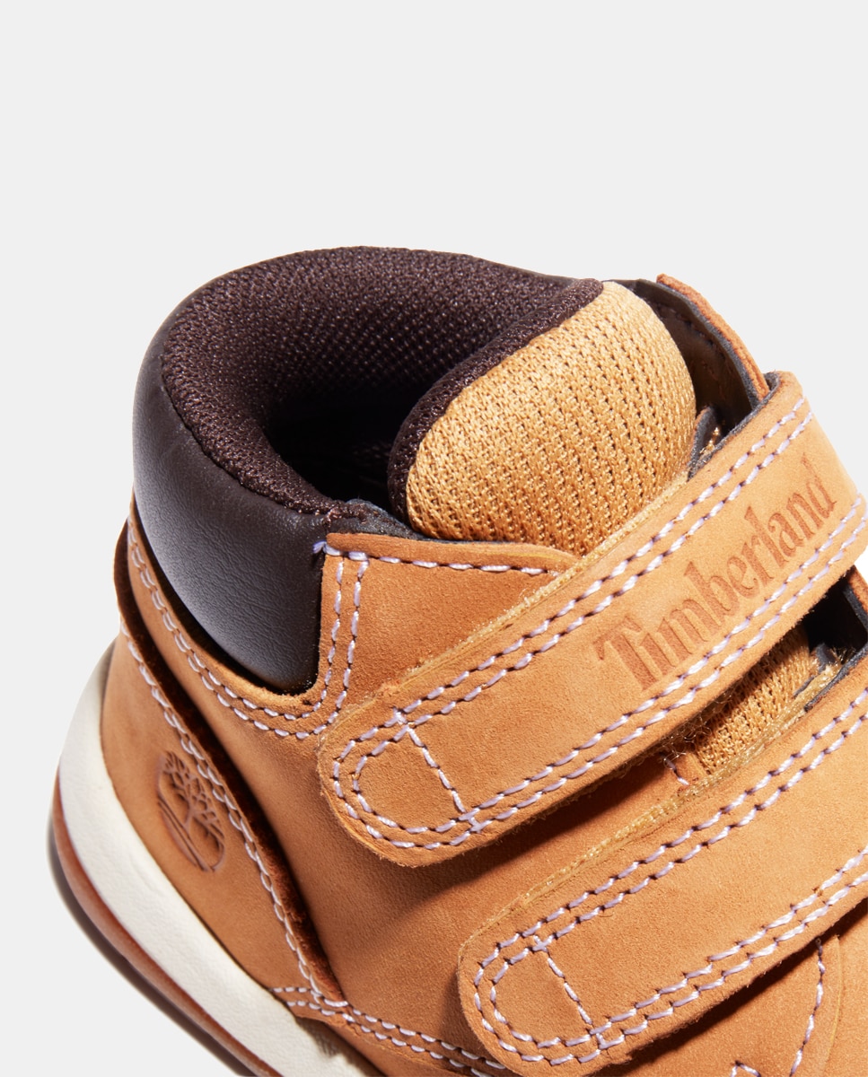 Botas de Bebé com Fecho Aderente Duplo e em Nobuck - Amarelo Timberland Amarelo-6
