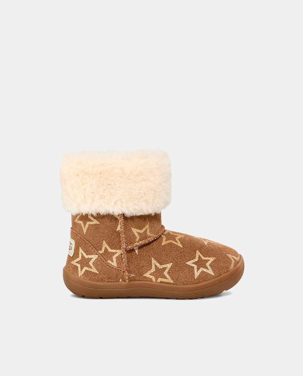 Botas de Bebé Sammee com Estrelas Iridescentes UGG Castanho-1