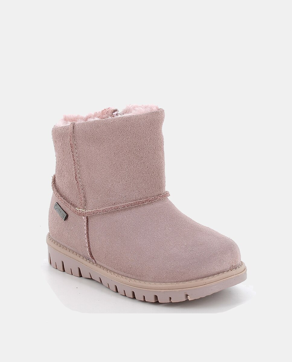 Botins de Bebé em Camurça com Forro Goretex e Fecho de Correr Primigi Rosa-3