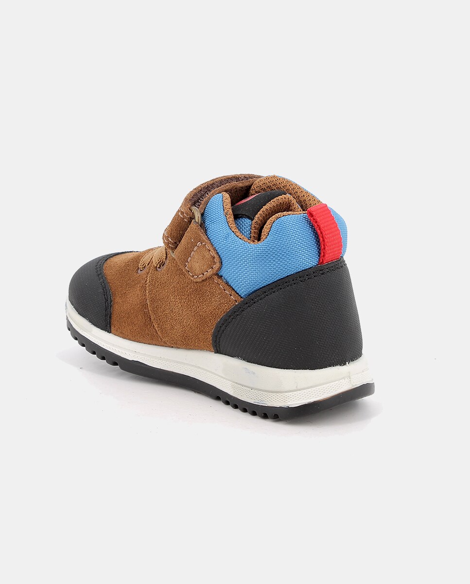 Botins de Bebé com Forro Goretex, Fecho com Velcro e Cordão Elástico Couro-2