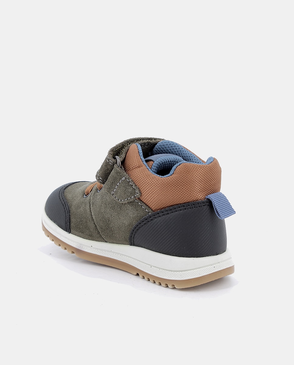 Botins de Bebé com Forro Goretex, Fecho com Velcro e Cordão Elástico Verde-2