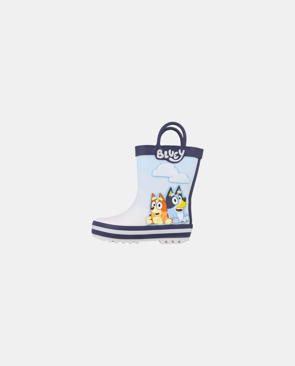 Botas de agua Bluey com ponta redonda. Azul-claro-2