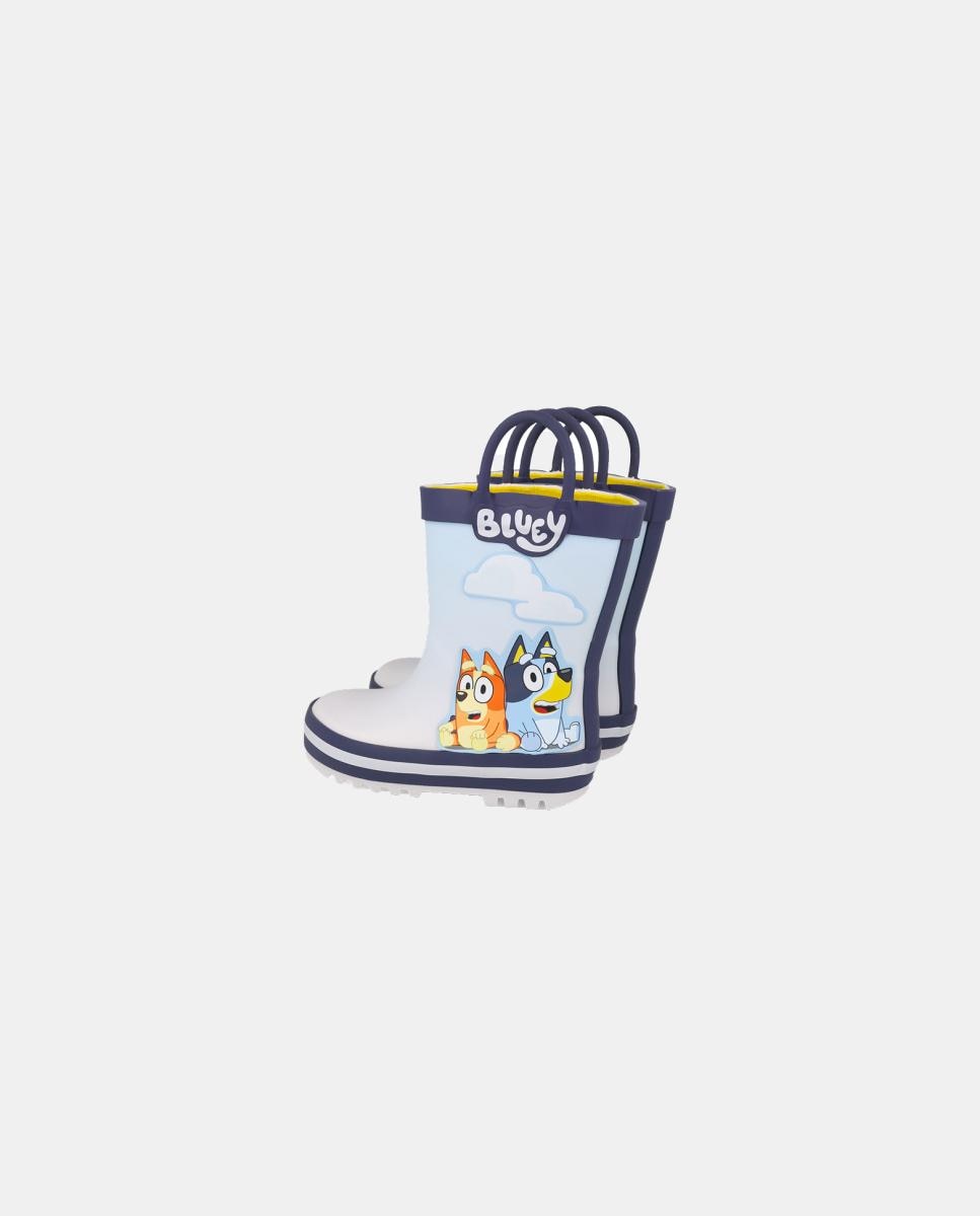 Botas de agua Bluey com ponta redonda. Azul-claro-3