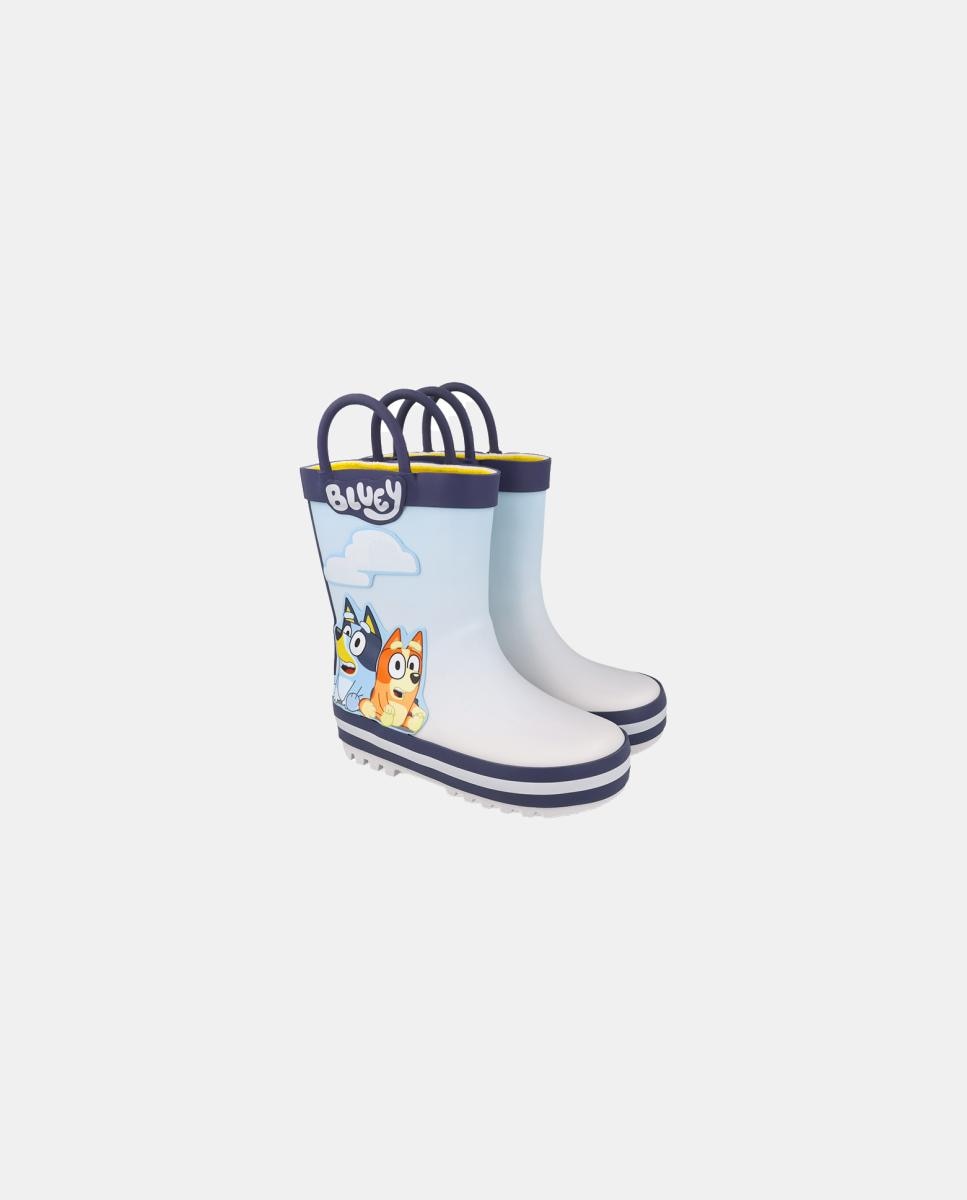 Botas de agua Bluey com ponta redonda. Azul-claro-5