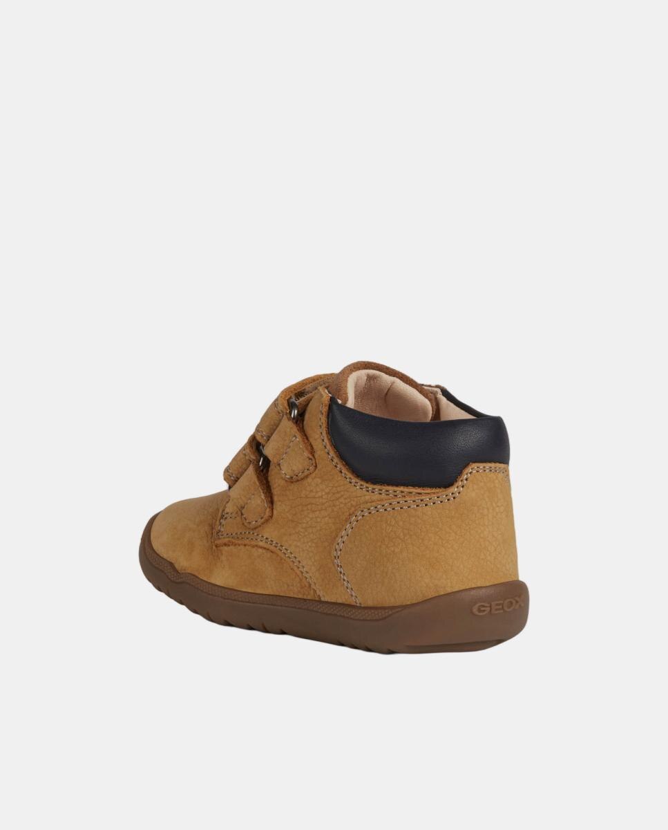Botins de criança com velcro Couro-4