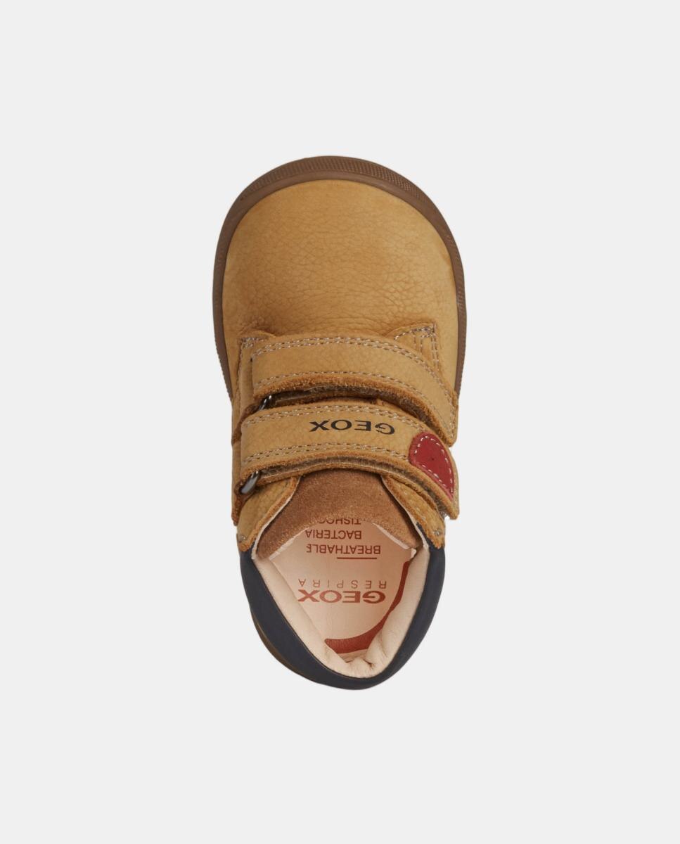 Botins de criança com velcro Couro-6