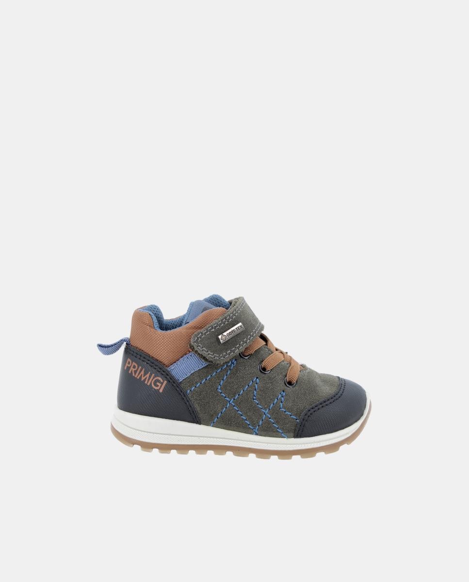 Zapatillas de bebé niño, con cierre con velcro y cordón elástico, forro Goretex - Primigi - Verde Verde-1