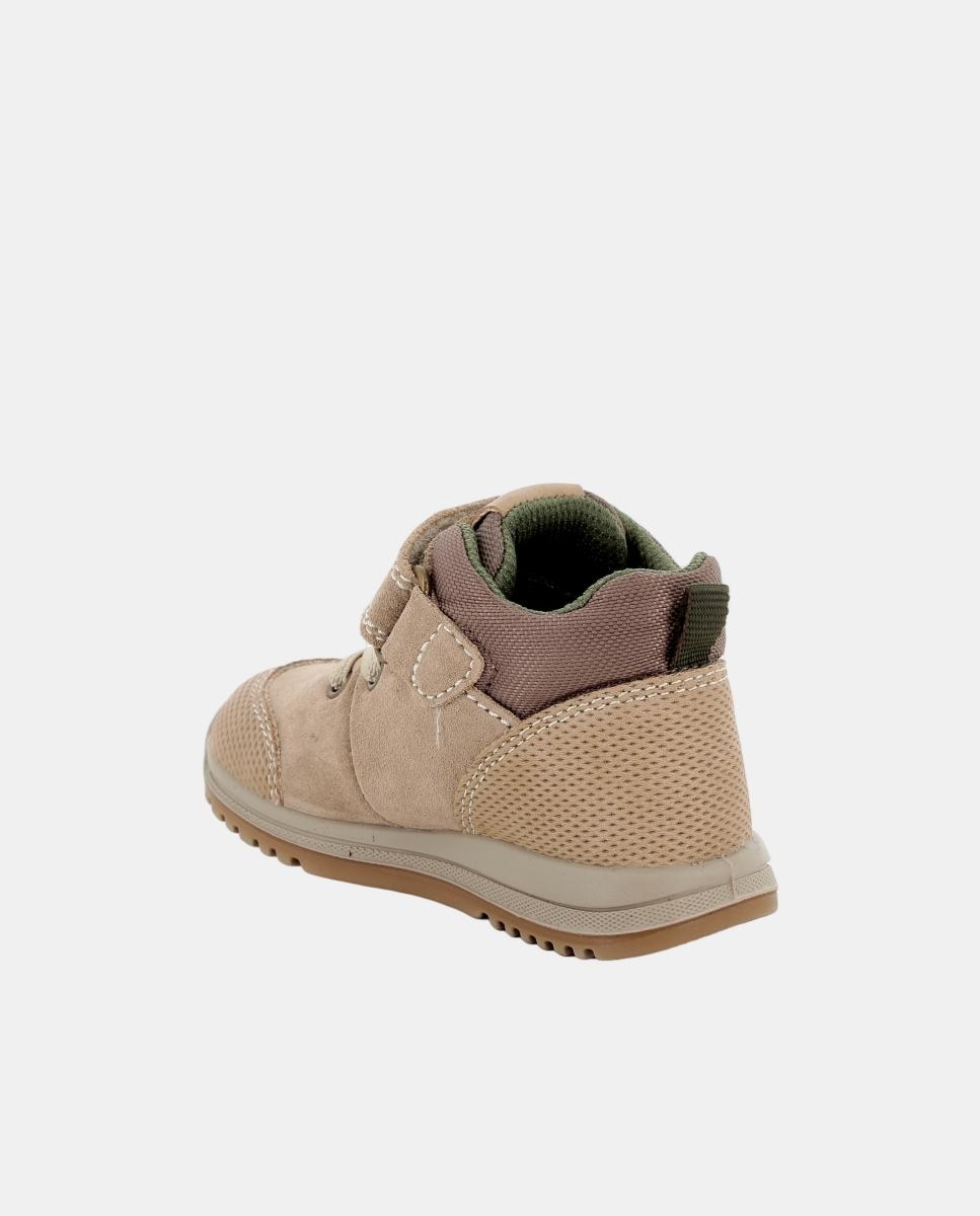 Zapatillas de bebé niño, con cierre con velcro y cordón elástico, forro Goretex - Primigi - Beige Beige-2