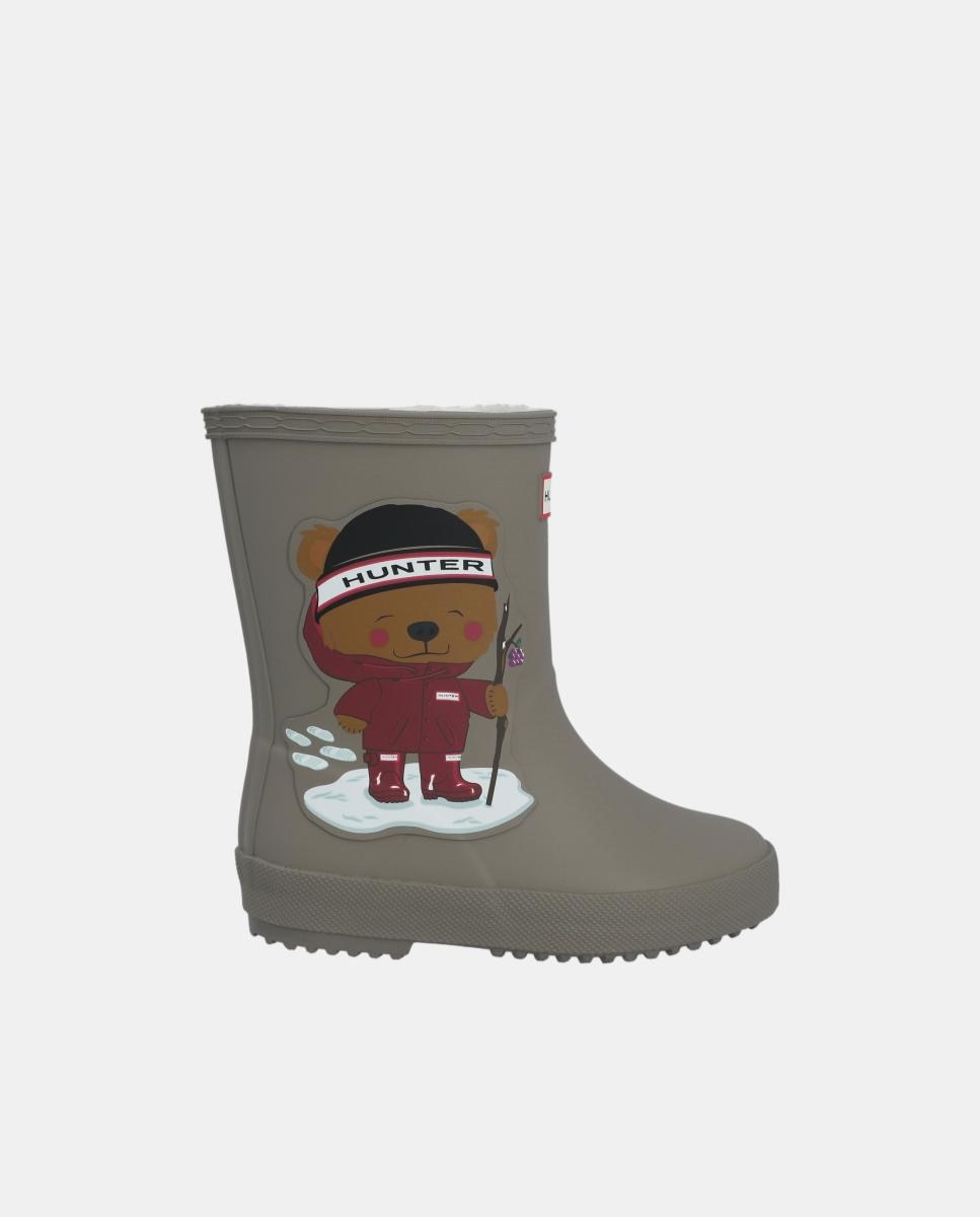 Imagem 0 de Galochas First Kids com Estampado de Urso e Forro Interior de Fleece