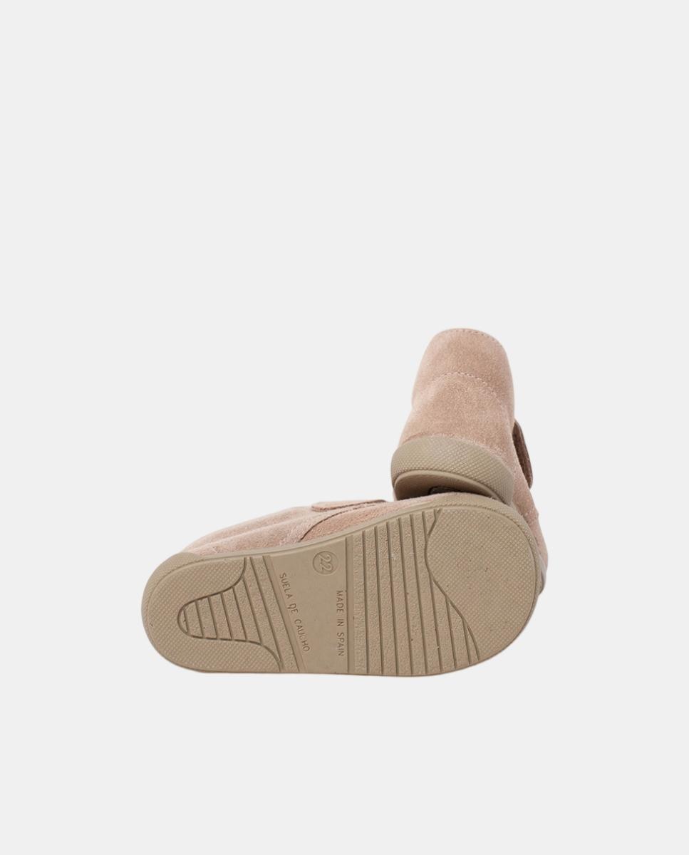 Botitas barefoot serraje cierre adherente - Pisamonas - Beige Beige-2