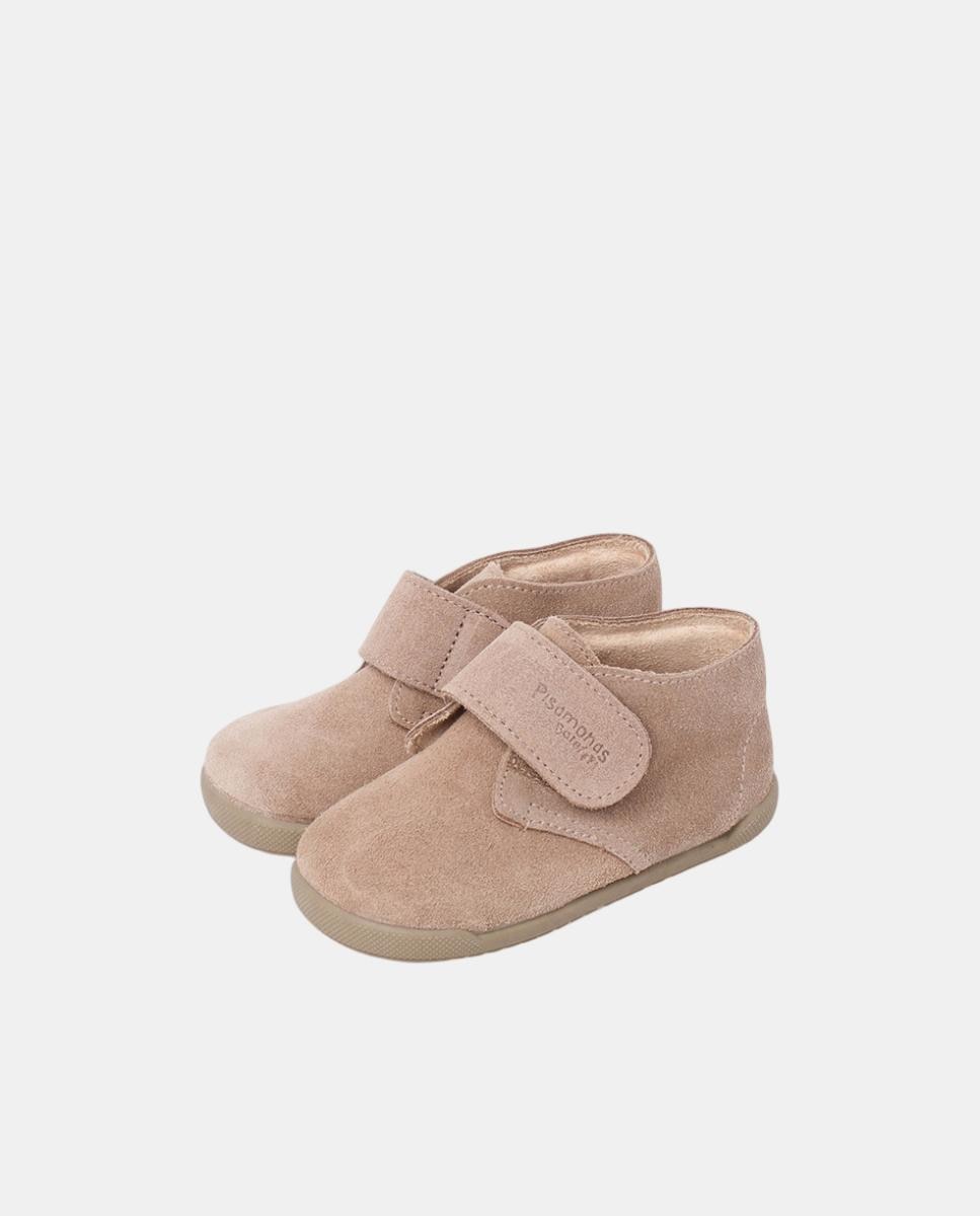 Botitas barefoot serraje cierre adherente - Pisamonas - Beige Beige-3