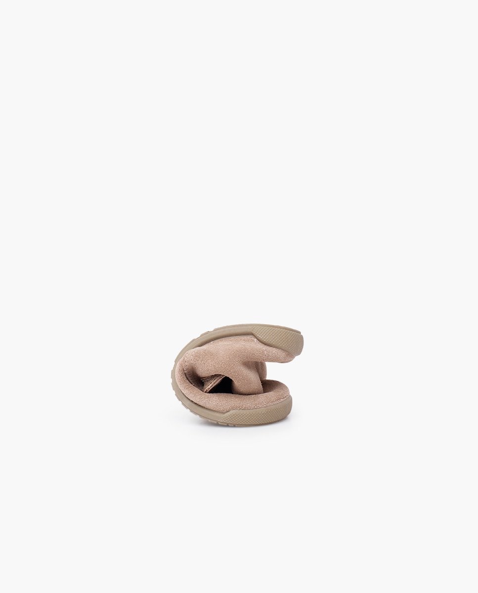 Botitas barefoot serraje cierre adherente - Pisamonas - Beige Beige-5