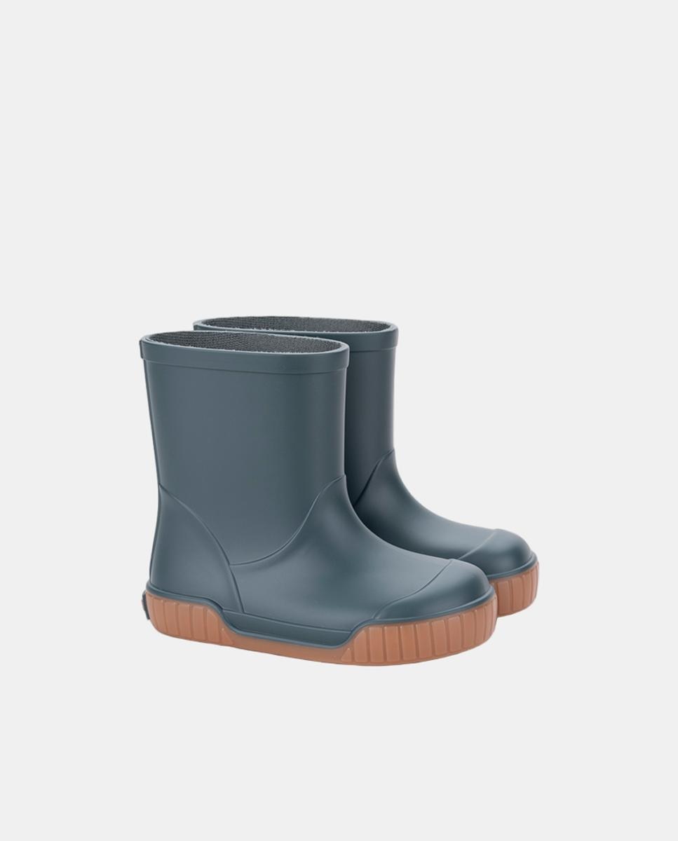 Bota de agua bicolor con el piso en color caramelo y acabado mate, diseñado en concepto barefoot medium. - Igor - Azul Océano Azul Océano-2