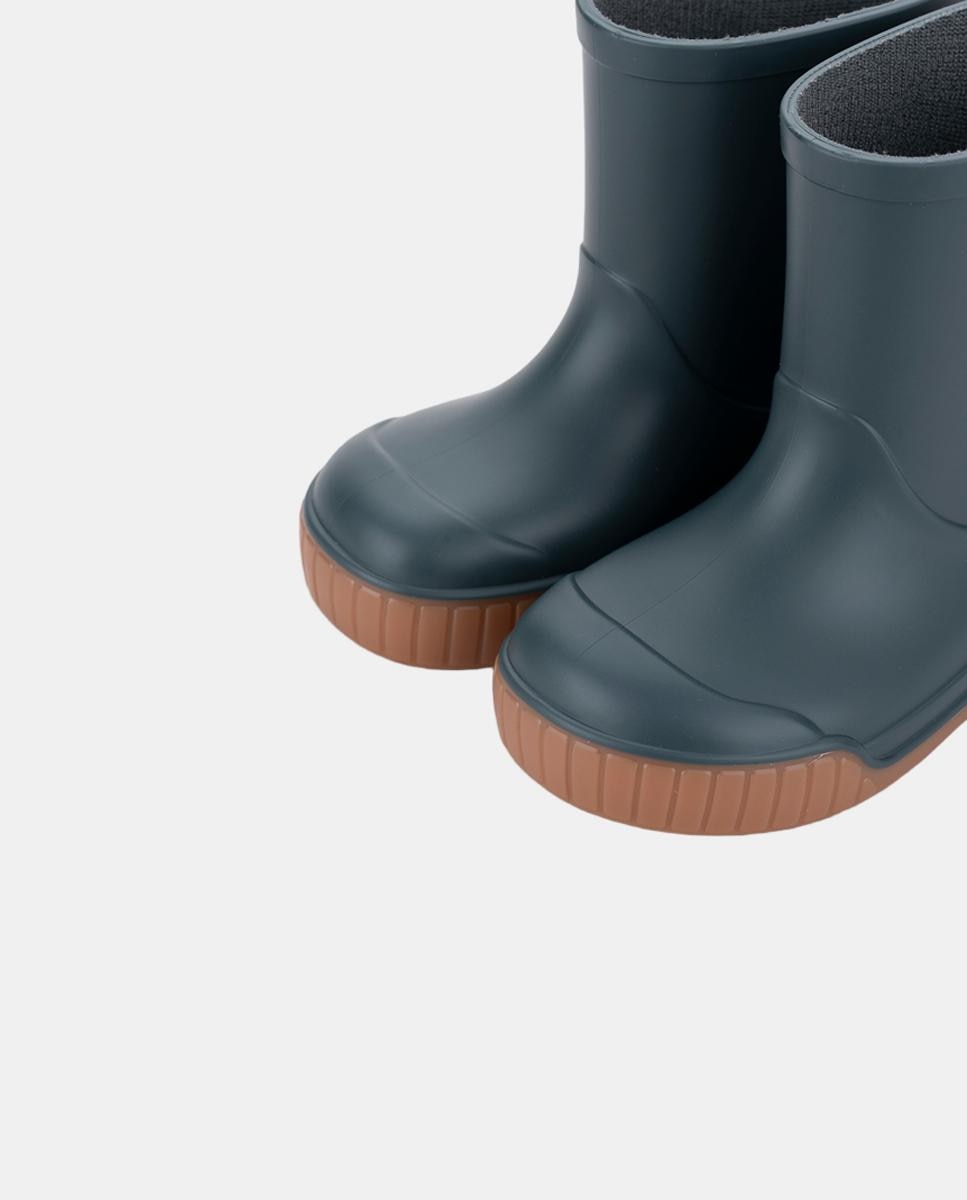 Bota de agua bicolor con el piso en color caramelo y acabado mate, diseñado en concepto barefoot medium. - Igor - Azul Océano Azul Océano-8