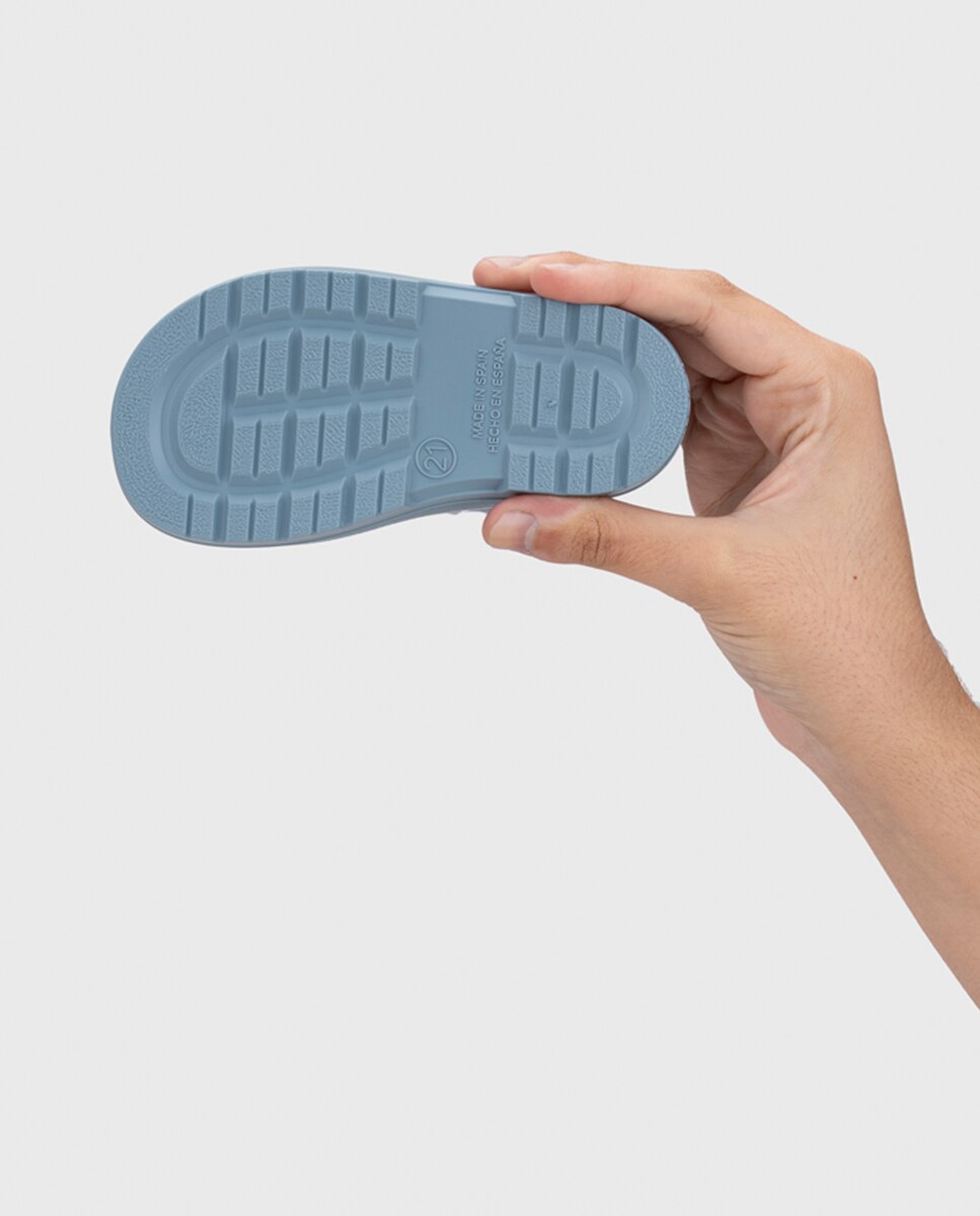 Bota de agua de caña baja diseñada en concepto barefoot, motivo ELEFANTE - Igor - Azul Cyan Azul Cyan-6