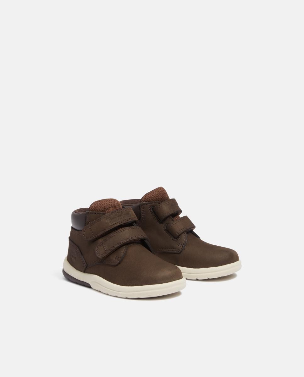 Bota de media caña con cierre de velcro Toddle Tracks para niño y niña - Timberland - Marrón oscuro Marrón oscuro-4