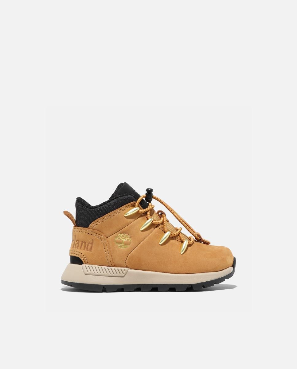 Imagen 0 de Zapatillas de media caña con cordones elásticos Sprint Trekker para niño y niña Mostaza