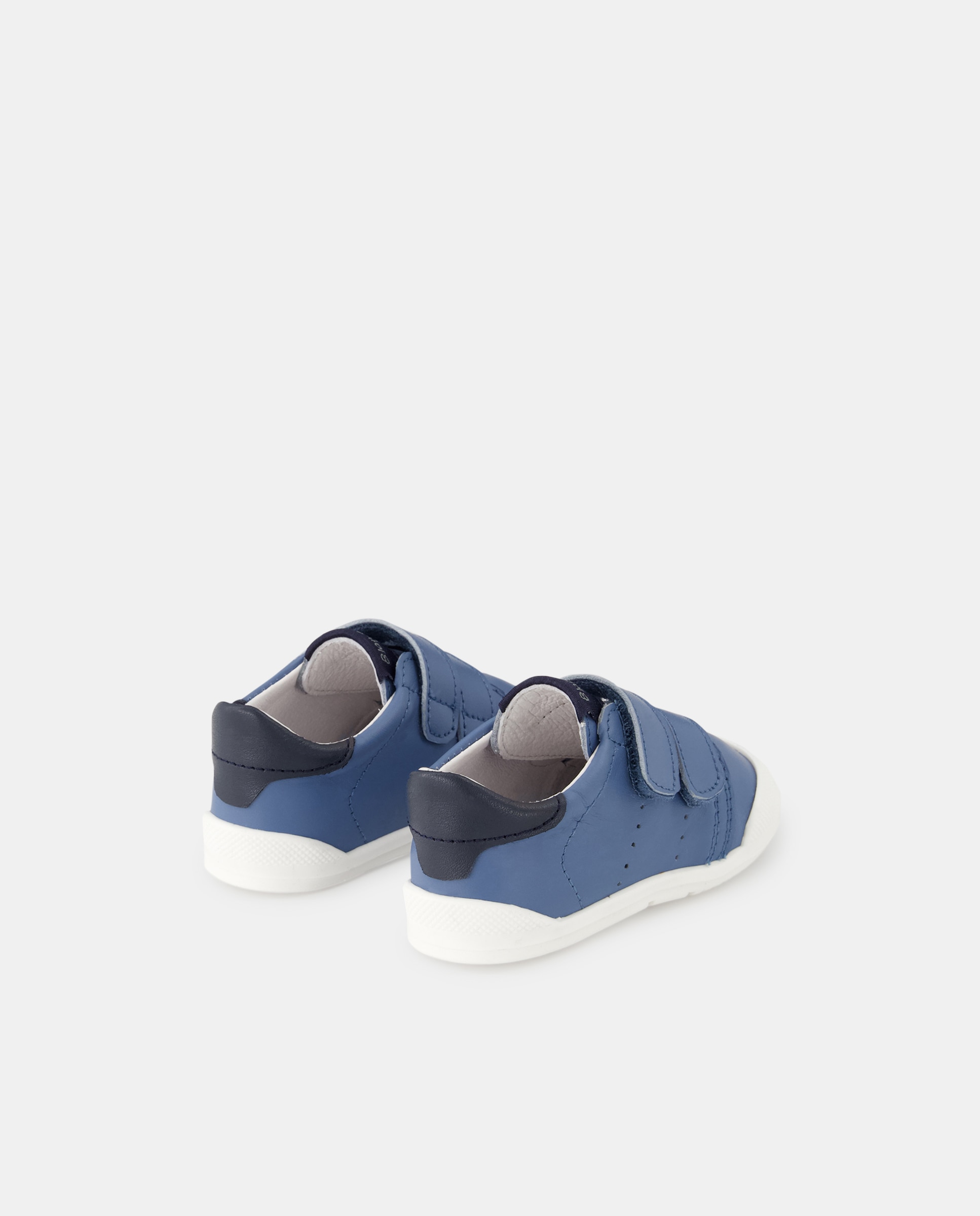 Sapatilhas Baixas Paris de Bebé com Fecho Aderente Duplo Blanditos Azul-3