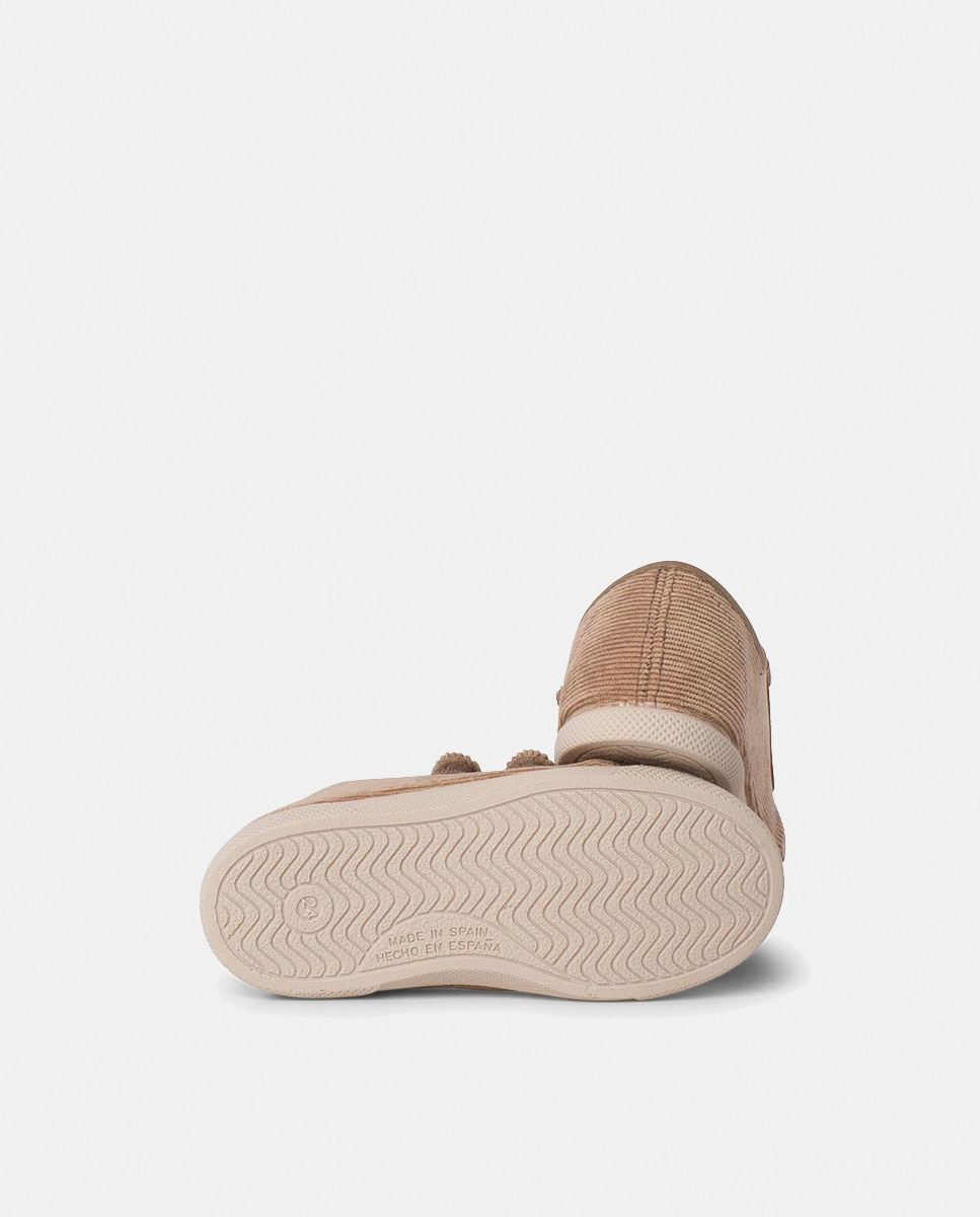 Sapatilhas de Lona de Bebé com Fecho Duplo - Cinzento Taupe-2