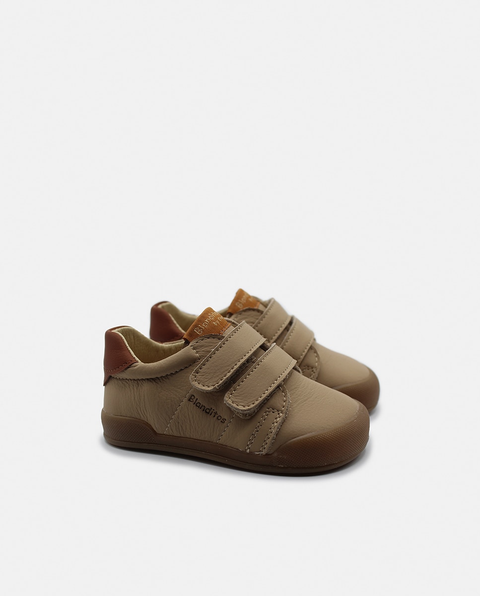 Deportivos de bebé niño con cierre adherente - Blanditos - Natural Natural-2
