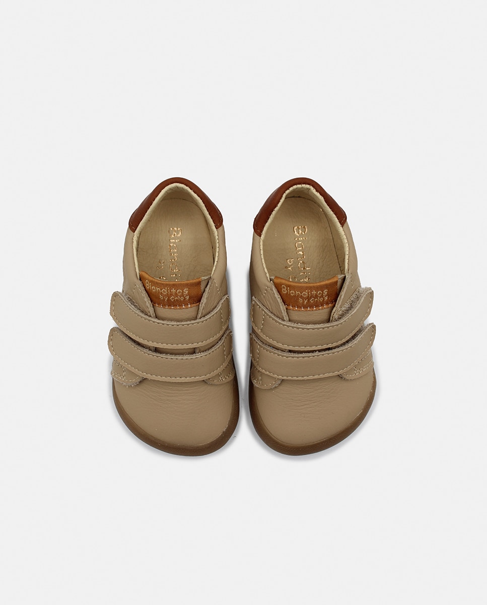 Deportivos de bebé niño con cierre adherente - Blanditos - Natural Natural-4