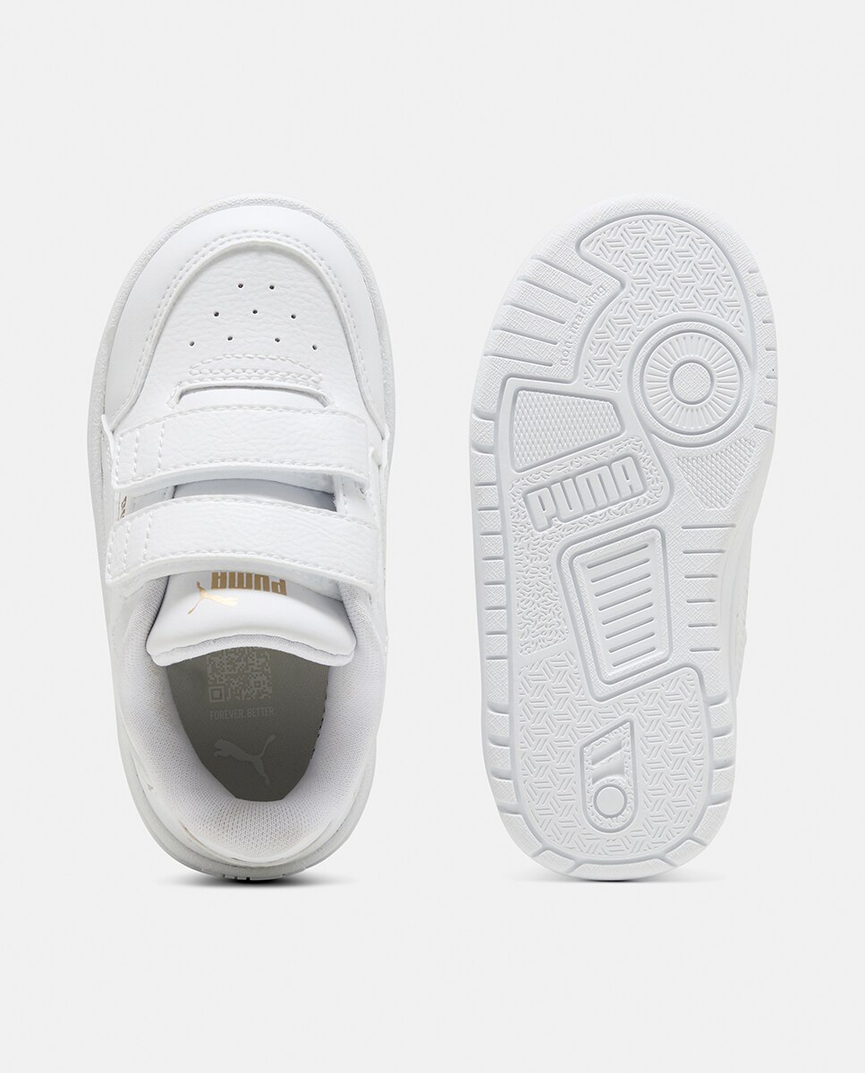 Sapatilhas Infantis Shuffle Downtown Lo V Inf Puma Branco-3