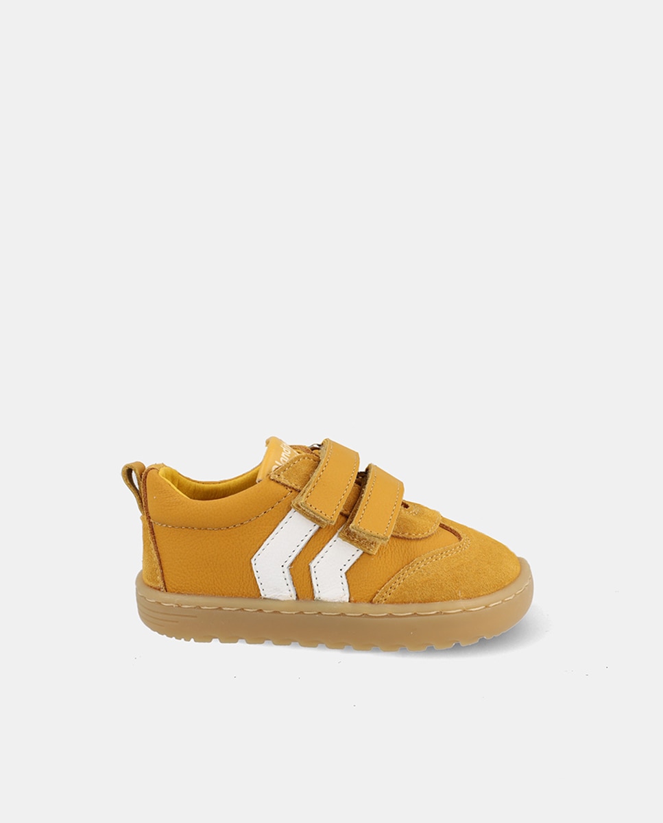 Deportivo bebé niño cordones elástico cierre velcro - Blanditos - Amarillo Amarillo-1