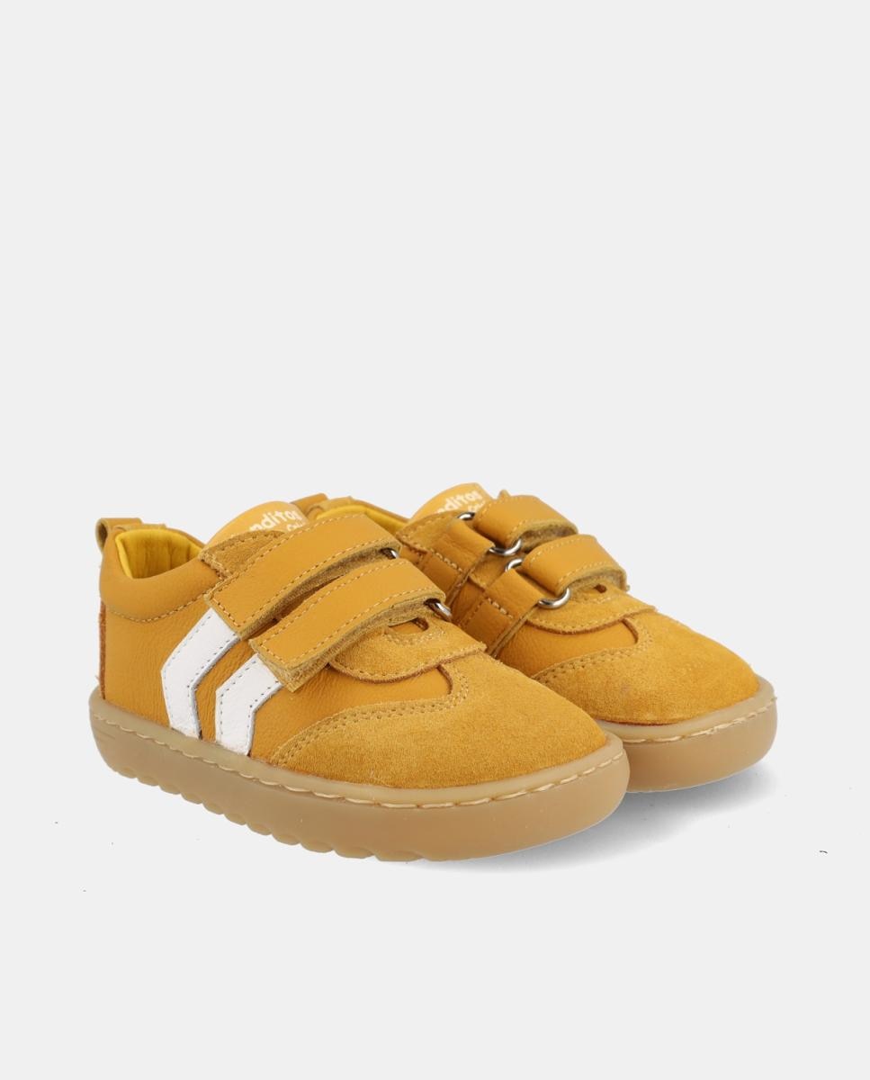 Deportivo bebé niño cordones elástico cierre velcro - Blanditos - Amarillo Amarillo-2