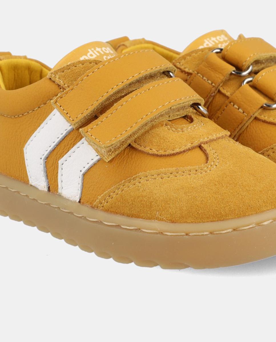 Deportivo bebé niño cordones elástico cierre velcro - Blanditos - Amarillo Amarillo-4