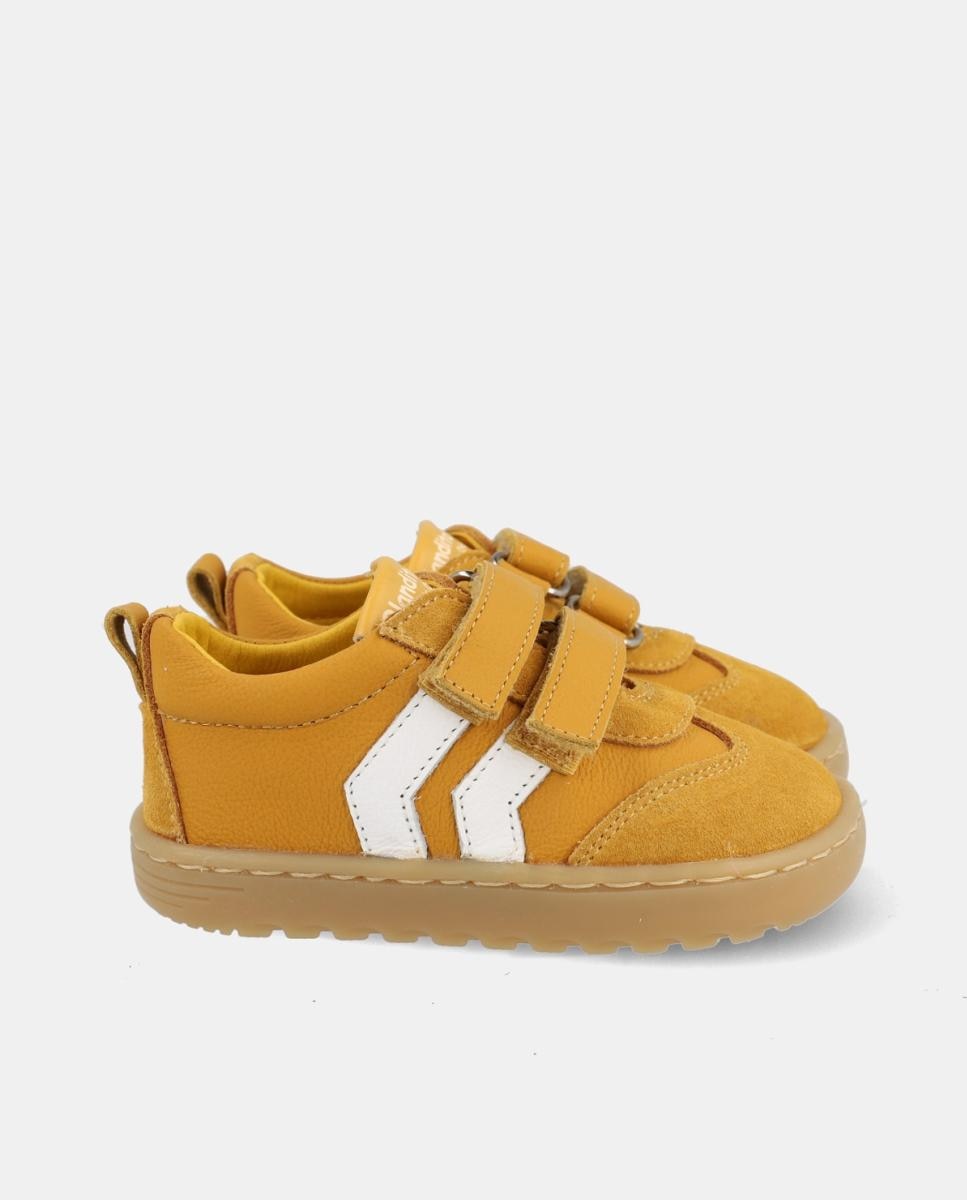 Deportivo bebé niño cordones elástico cierre velcro - Blanditos - Amarillo Amarillo-5