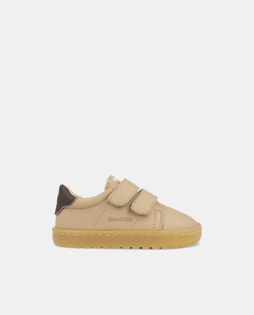 Deportivo bebé niño Barefoot con dos velcros - Blanditos - Marrón Marrón-1