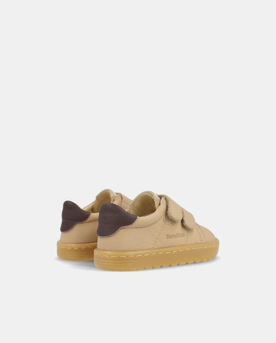 Deportivo bebé niño Barefoot con dos velcros - Blanditos - Marrón Marrón-3