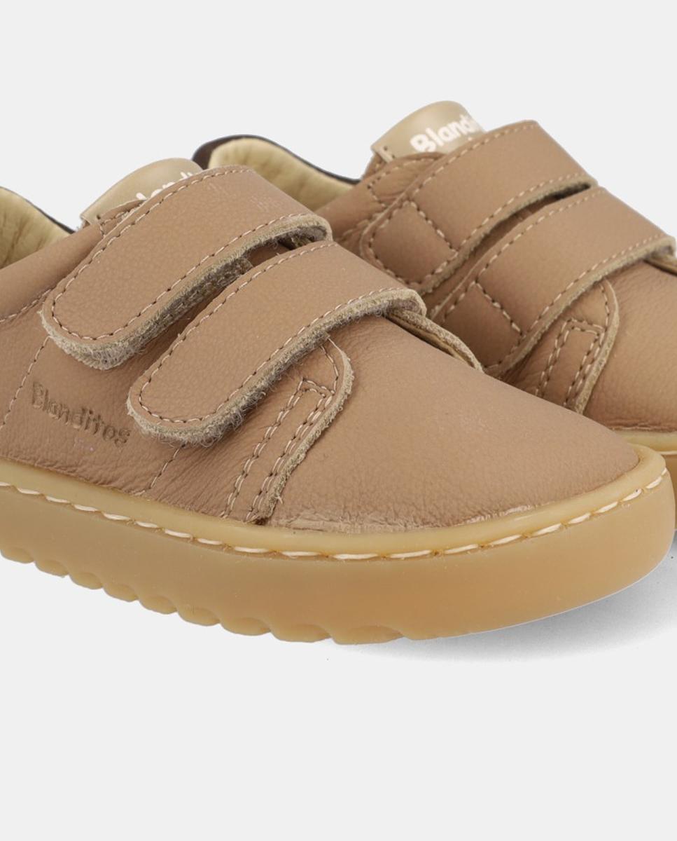 Deportivo bebé niño Barefoot con dos velcros - Blanditos - Marrón Marrón-4