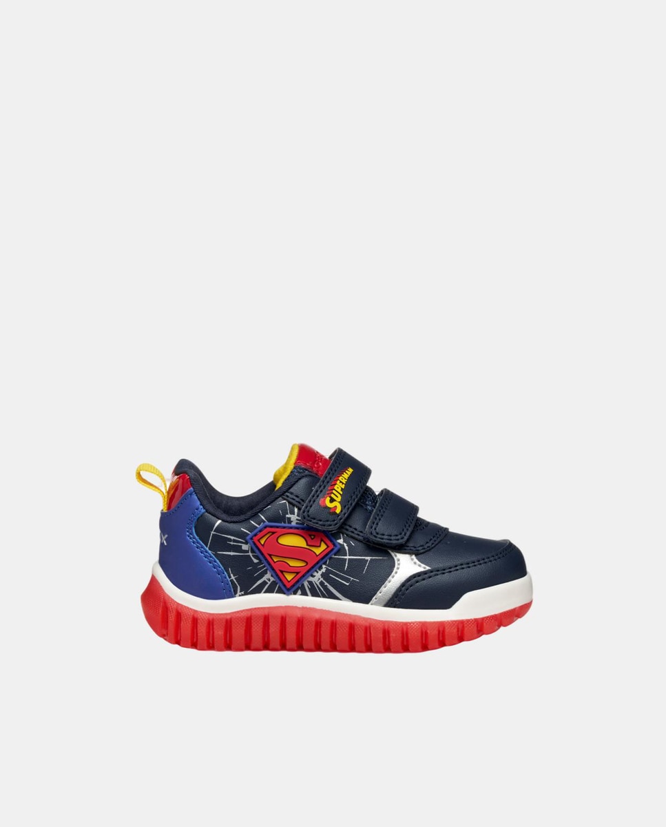 Deportiva transpirable de bebé niño con luces - Geox - Azul marino Azul marino-1