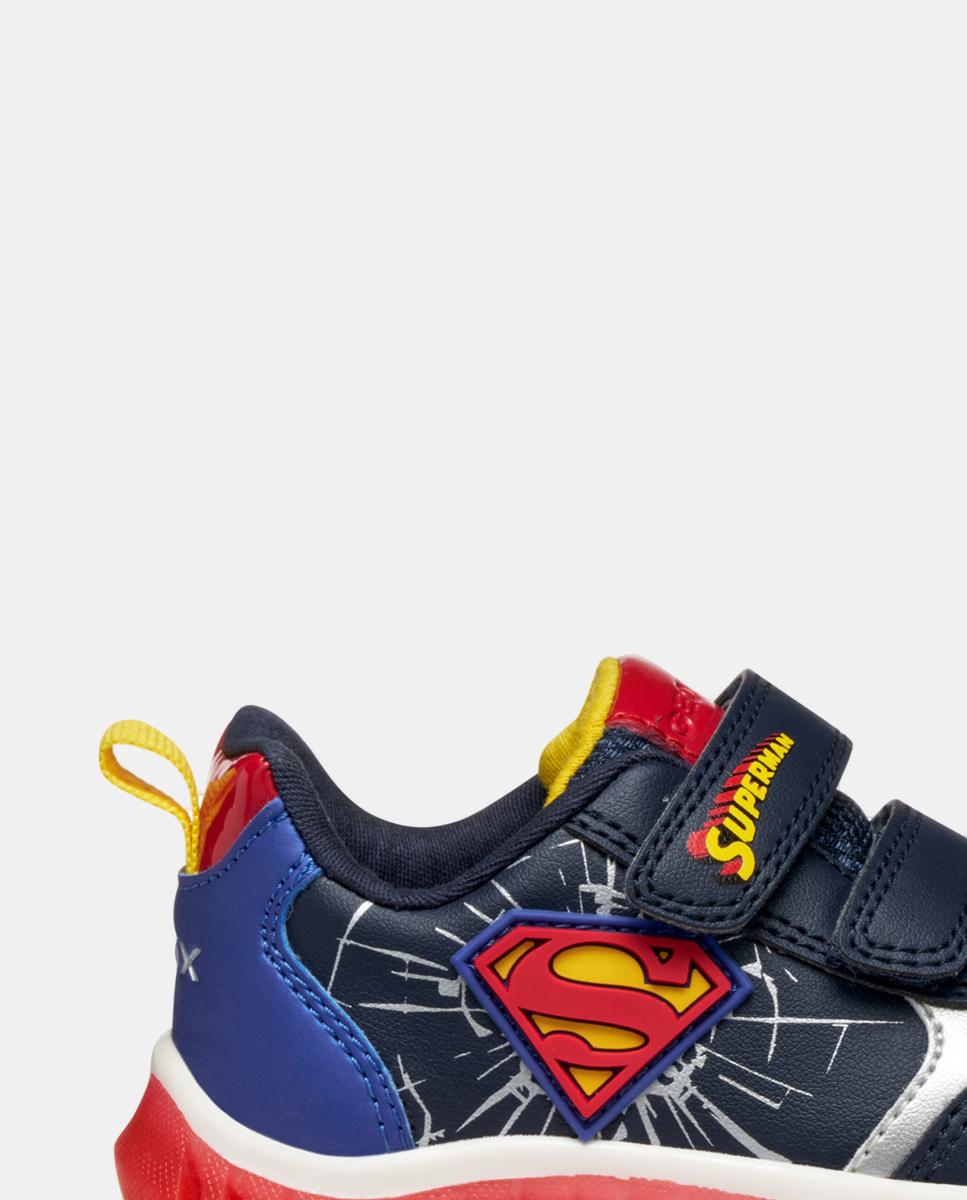 Deportiva transpirable de bebé niño con luces - Geox - Azul marino Azul marino-2