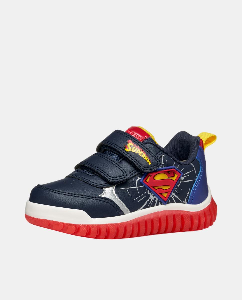 Deportiva transpirable de bebé niño con luces - Geox - Azul marino Azul marino-3