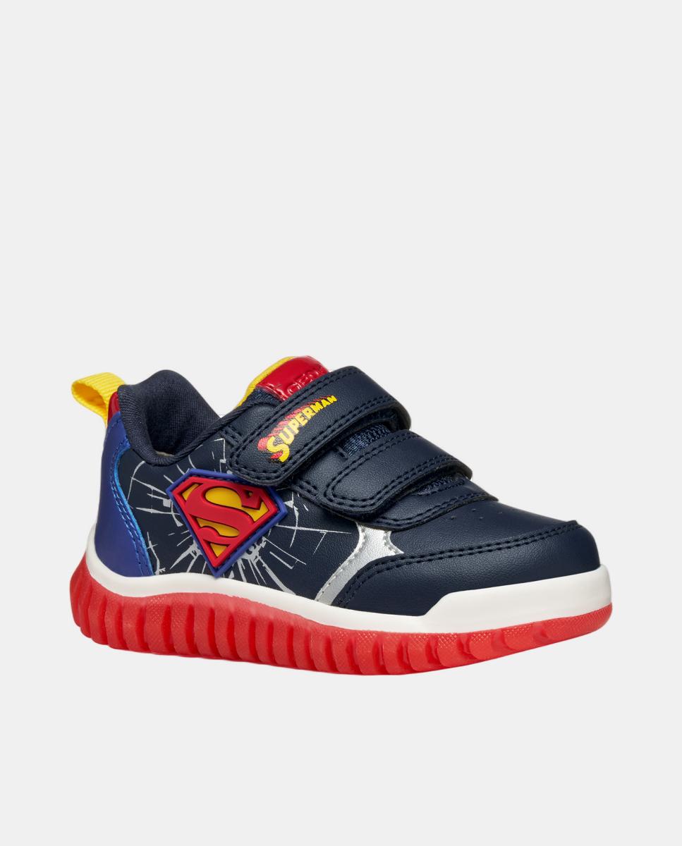 Deportiva transpirable de bebé niño con luces - Geox - Azul marino Azul marino-4