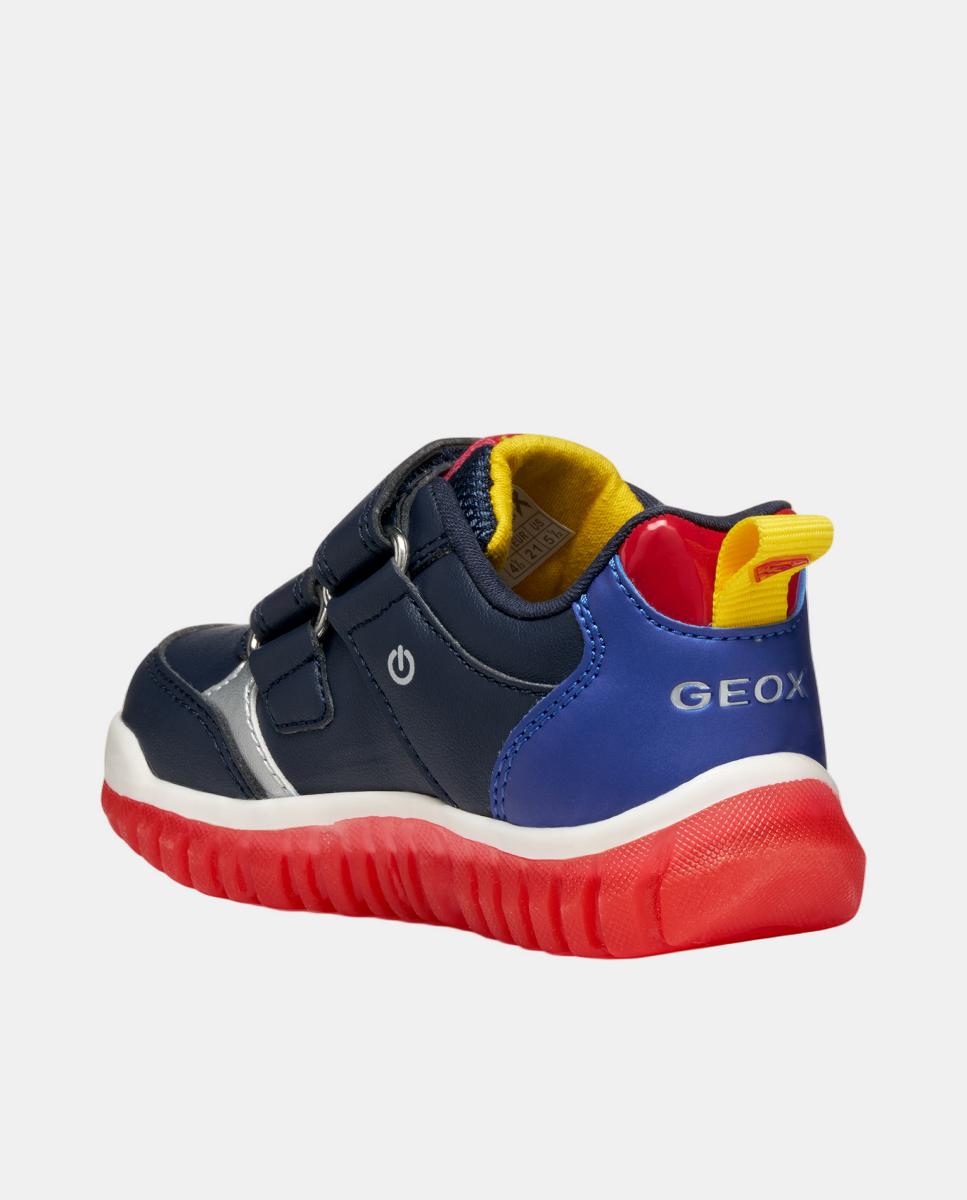 Deportiva transpirable de bebé niño con luces - Geox - Azul marino Azul marino-5