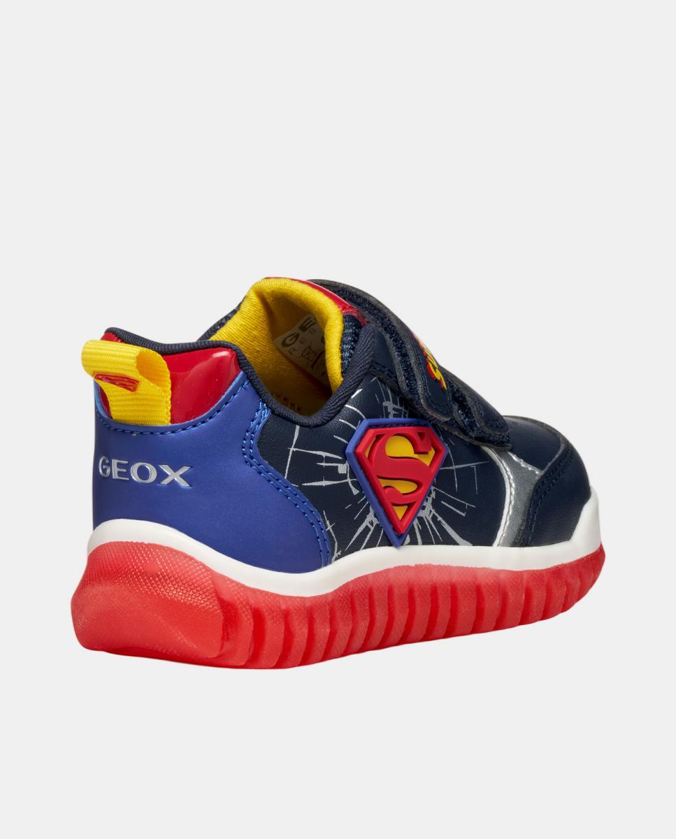 Deportiva transpirable de bebé niño con luces - Geox - Azul marino Azul marino-6