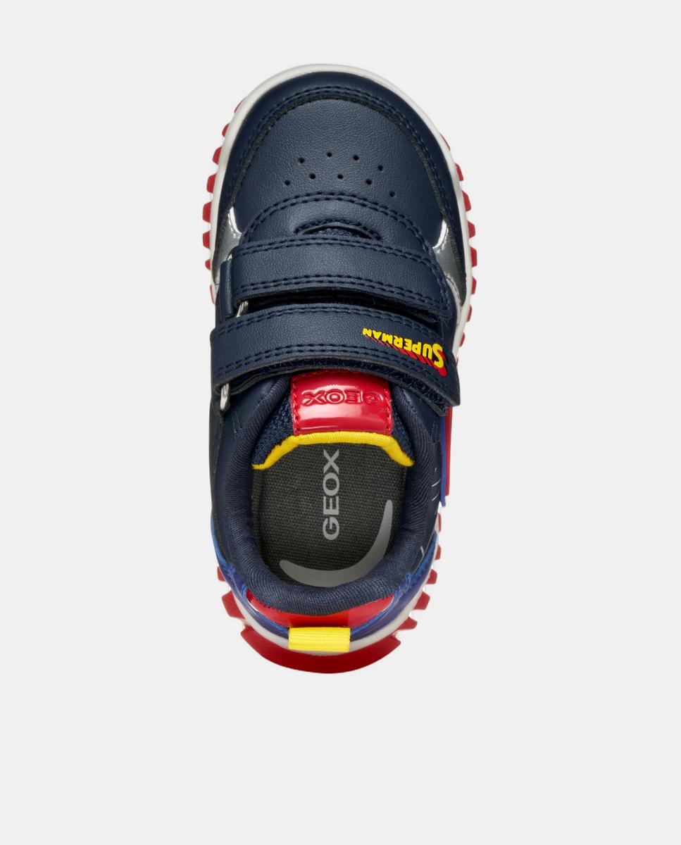 Deportiva transpirable de bebé niño con luces - Geox - Azul marino Azul marino-7