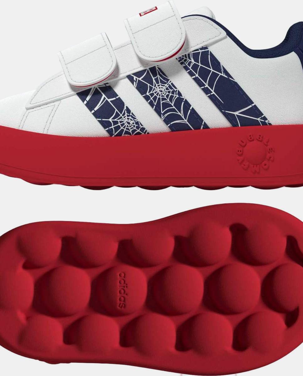 Sapatilhas Grand Court Spider-Man Cf I adidas Branco-2