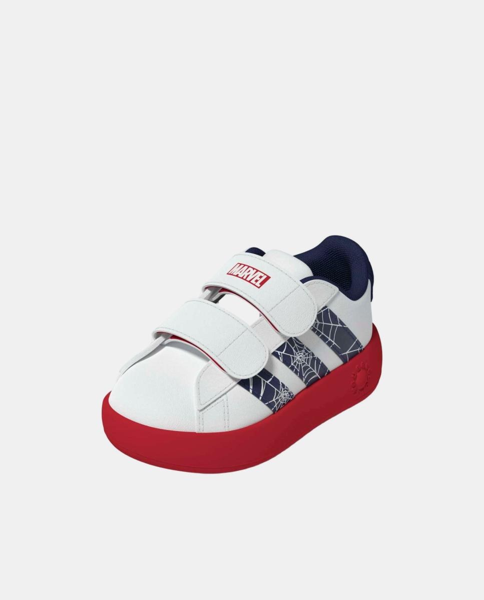 Sapatilhas Grand Court Spider-Man Cf I adidas Branco-4